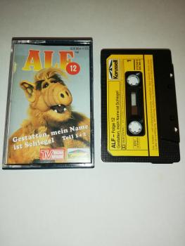 Alf Folge 12 Gestatten mein Name ist Schlegel Teil 1+2 Schwarz mit Gelben Aufkleber 835 864-4 Karussell(Innencover beschrieben)
